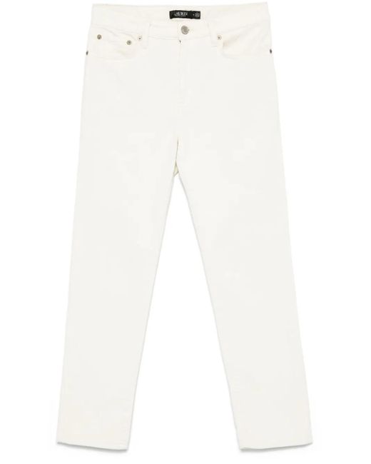 Ralph Lauren White High-Rise Skinny-Leg Jeans