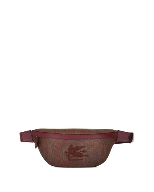 Etro Brown Pegaso-embroidered Paisley Belt Bag for men