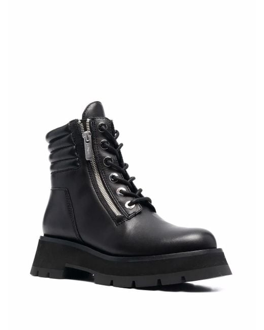 3.1 Phillip Lim Black Kate Double-Zip Boots