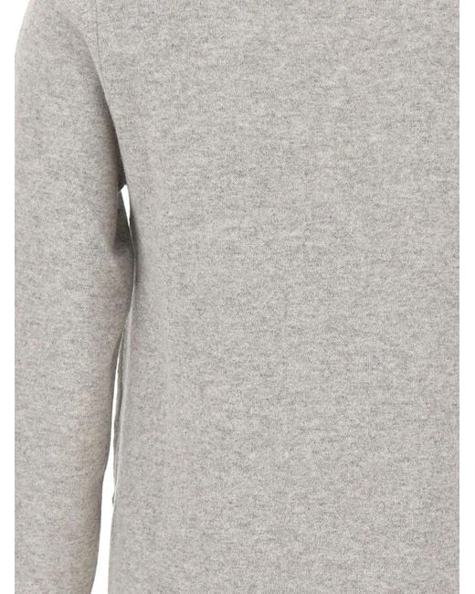 Kangra Gray Side-Slit Sweater