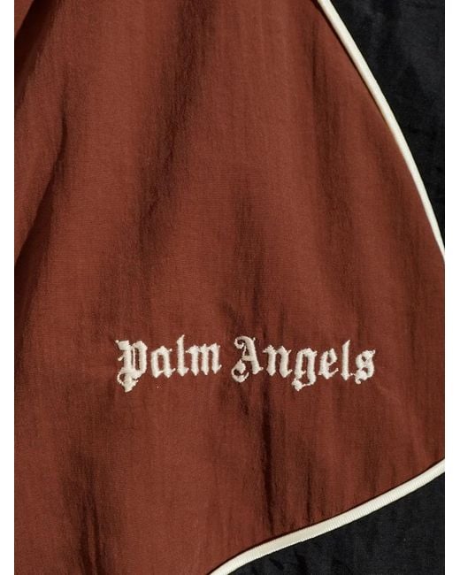 Palm Angels Brown Hollywood Stand-Up Collar Jacket for men