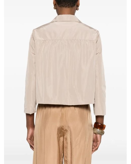 Aspesi Natural Buttoned Cropped Jacket