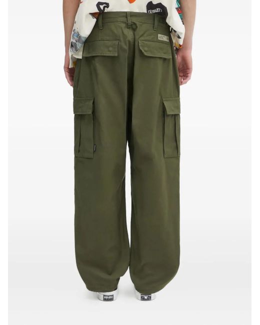Neighborhood White Cotton-Blend Cargo Trousers for men