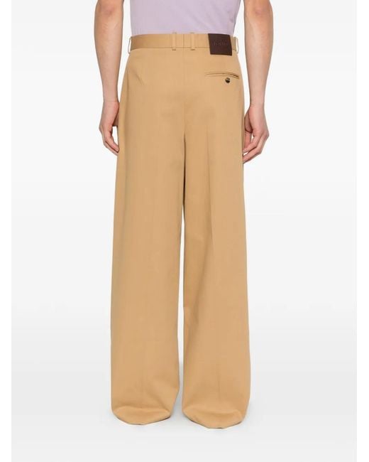 Loewe White Cotton Trousers for men