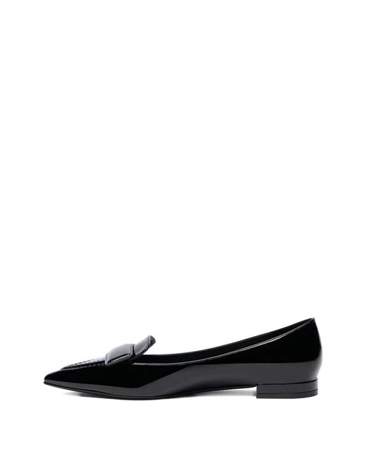 Stuart Weitzman Black Sovinnie Ballet Flats