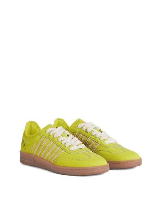 DSquared² Yellow Summer Lovers Boxer Sneakers for men