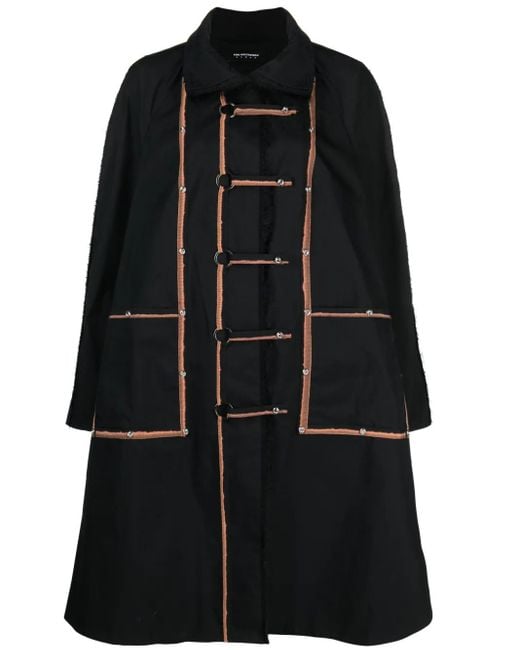 Kiko Kostadinov Black Aketon High-Neck Coat