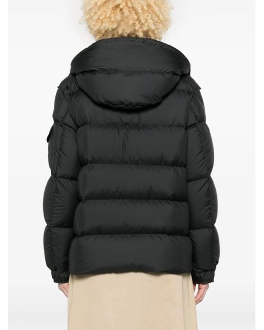 Moncler Black Recycled Polyester Short Puffer Down Jacket