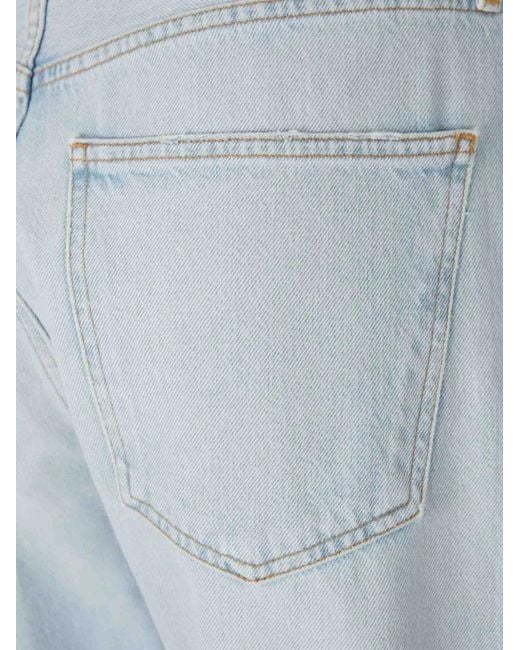 Agolde Blue 90's Crop Straight-Leg Jeans