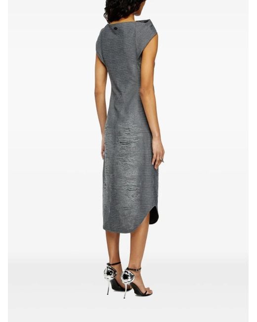 DIESEL Gray D-Mauve Midi Dress