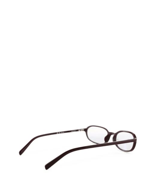 Chimi White Edith Oval-Frame Glasses