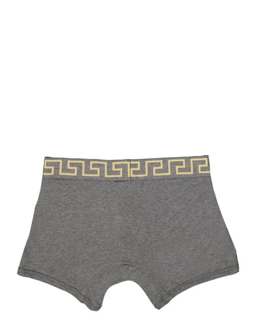 Versace Gray Greca Border Boxers for men