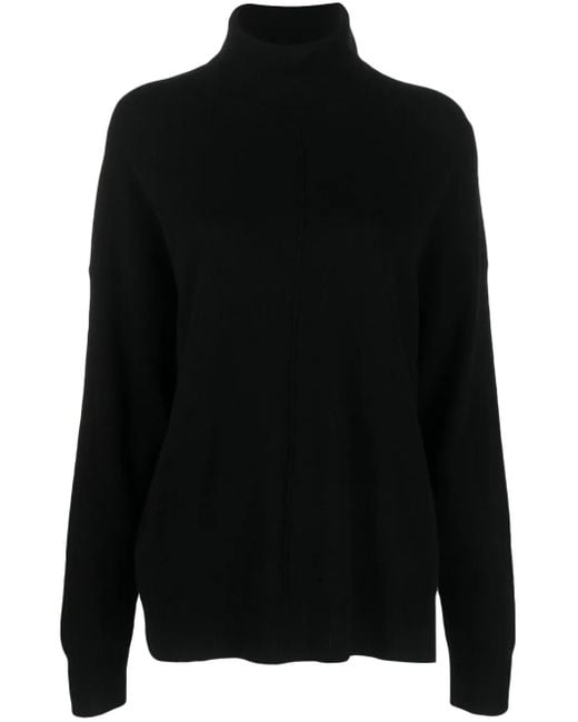 Chinti & Parker Black High-Neck Long-Sleeves Knit Jumper