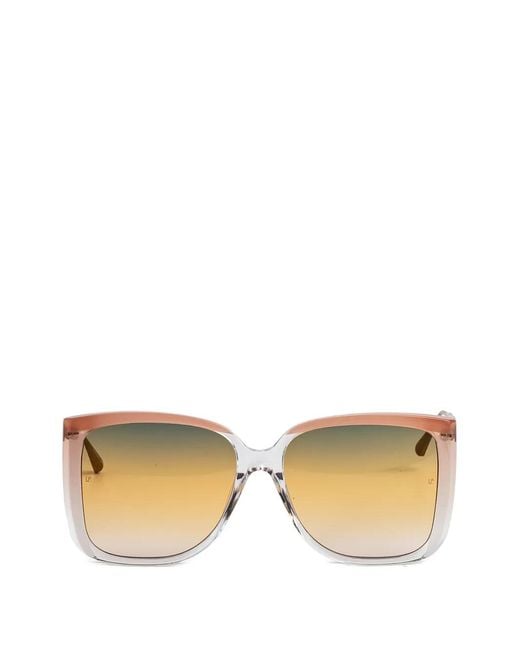 Linda Farrow Natural Square-Frame Sunglasses