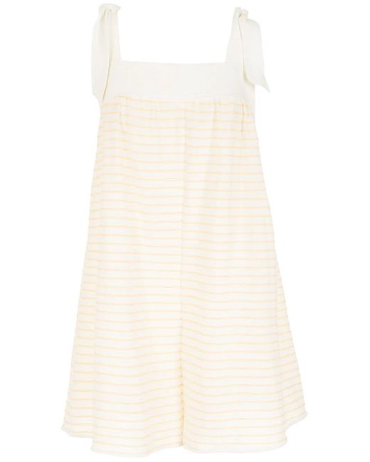 Clube Bossa Natural Jozsa Striped Playsuit