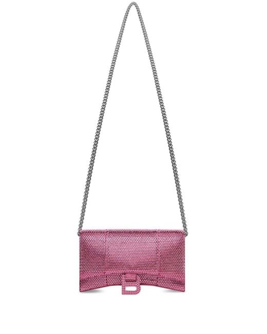 balenciaga pink wallet