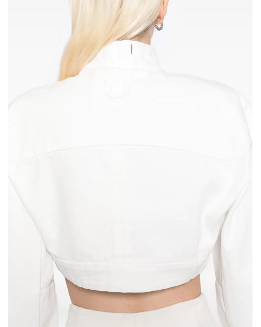 Jacquemus White La Casa 'la Veste De-nîmes Cabrio' Denim Jacket