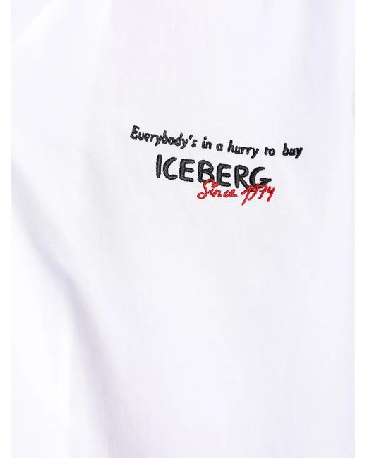 Iceberg White X Peanuts Cotton Shirt for men