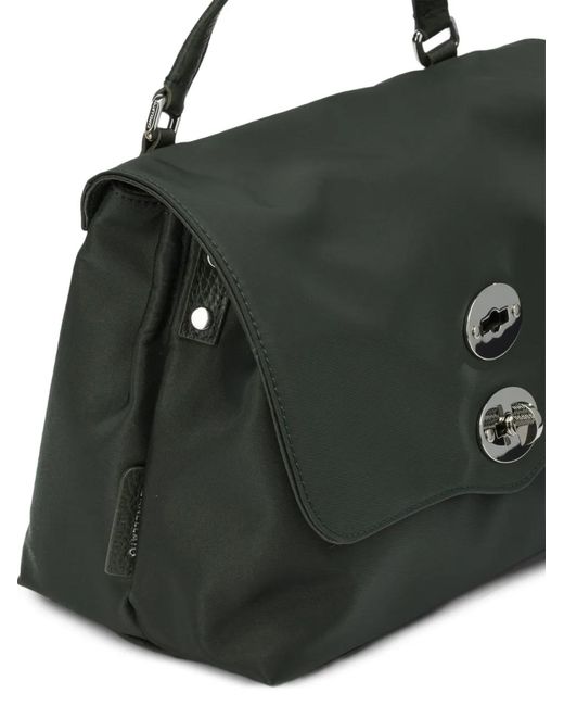 Zanellato Black Baby Postina Twist-Lock-Fastening Tote Bag