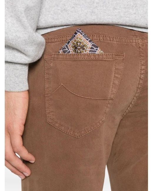 Jacob Cohen Brown Cotton Regular Jeans for men