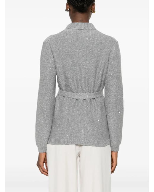 Cardigan À Boutonnière Gran Sasso en coloris Gray