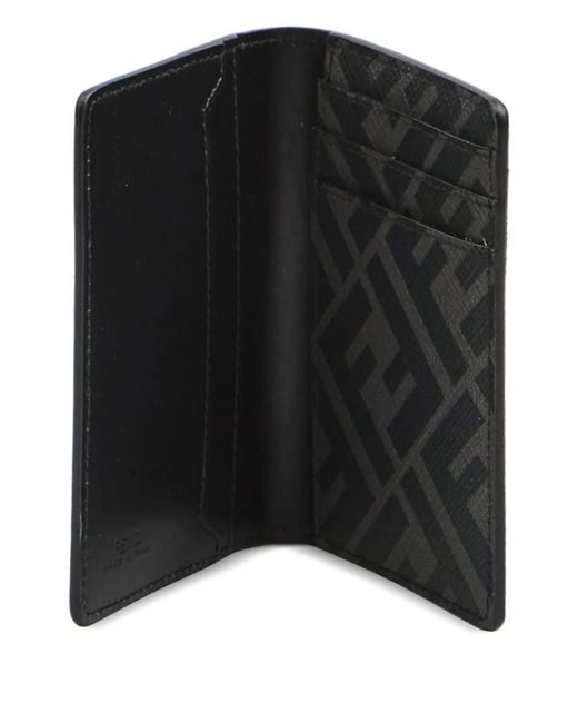 Fendi Black Porte-Cartes À Logo Brodé for men