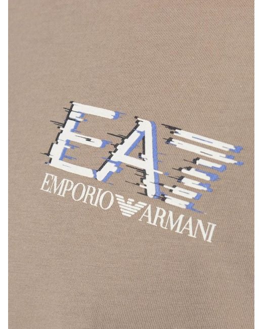 EA7 T-Shirt mit Logo in White für Herren