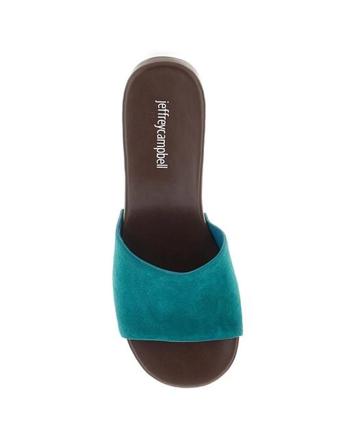 Jeffrey Campbell Green Cambrie Stud-Embellished Suede Sandals