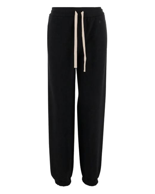 Jil Sander Black Jogginghose mit Kordelzug