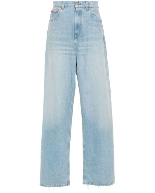 Jeans dritti con effetto vissuto di Martine Rose in Blue da Uomo