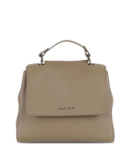 Bolso shopper Sveva pequeño Orciani de color Natural