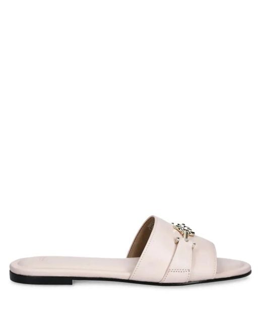 Boss White Emberlyn Sandals
