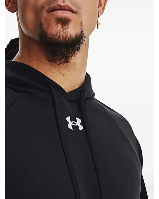 Under Armour Blue Rival Fleece Hoodie for men