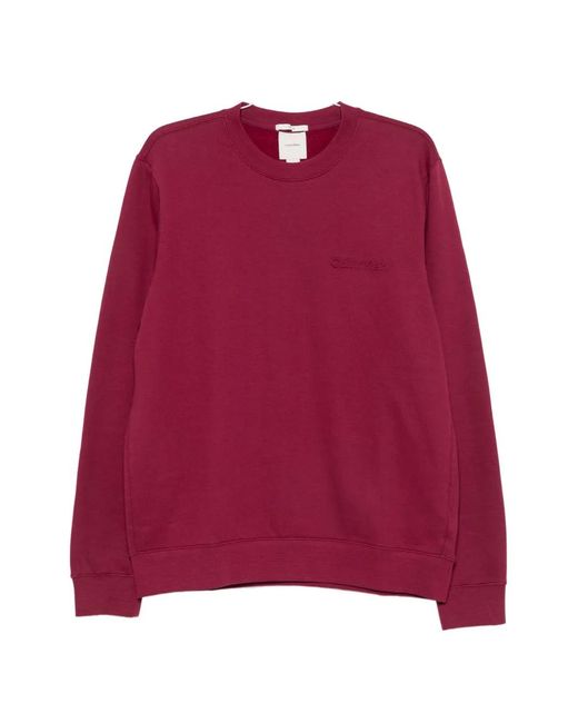 Calvin Klein Red Pull À Logo Brodé for men