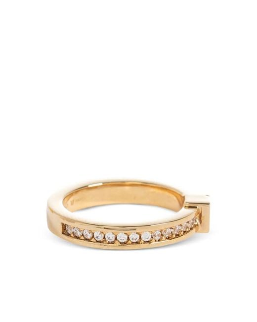 Fendi Metallic Forever Ring Mit Kristallen