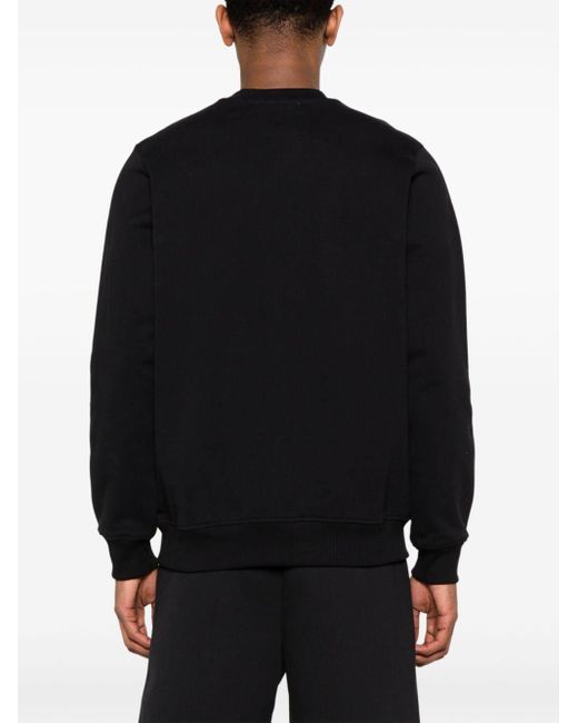 Casablancabrand Black Le Jeu Organic-cotton Sweatshirt for men