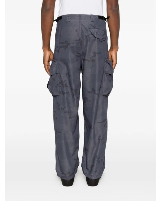 Stone Island Blue Pantalone Loose for men