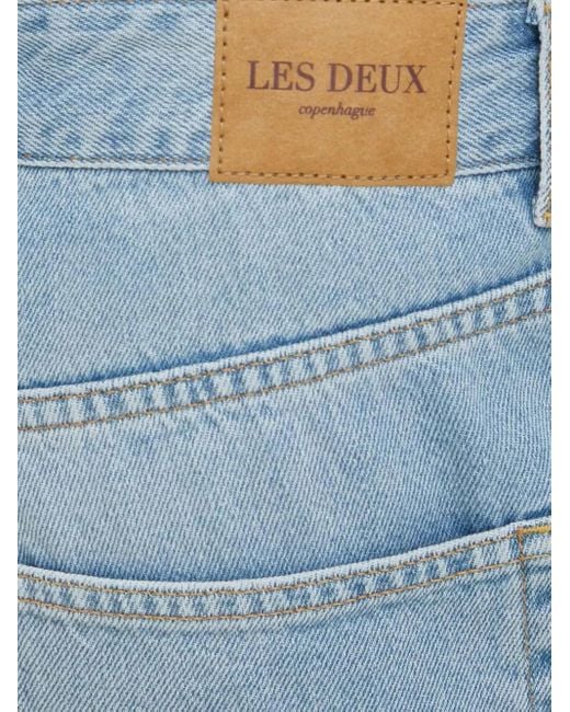 Vaqueros Con Parche Del Logo Les Deux de hombre de color Blue