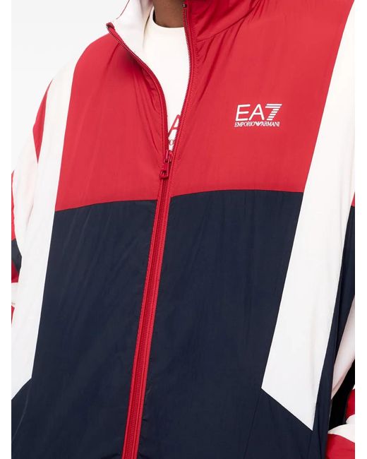 EA7 Red Summer Block Jacket for men