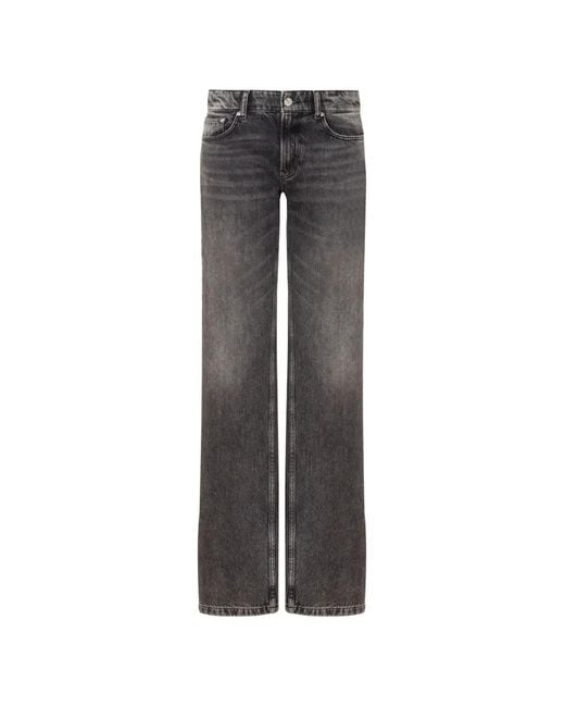 Love Moschino Gray Jean À Patch Logo