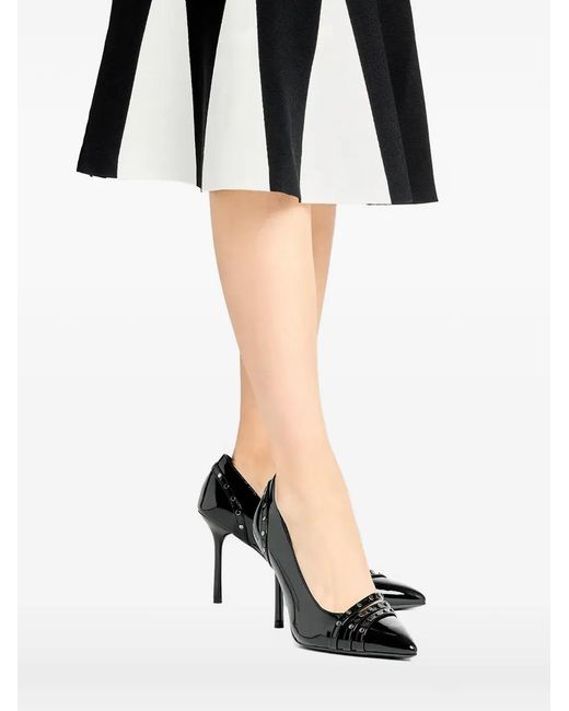 Karl Lagerfeld Black 105Mm Sarabande Studded Pointed Pumps