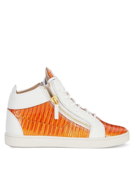 Giuseppe Zanotti Orange Kriss Sneakers