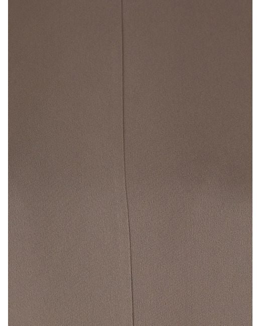 Semicouture Brown Envers Cape Dress