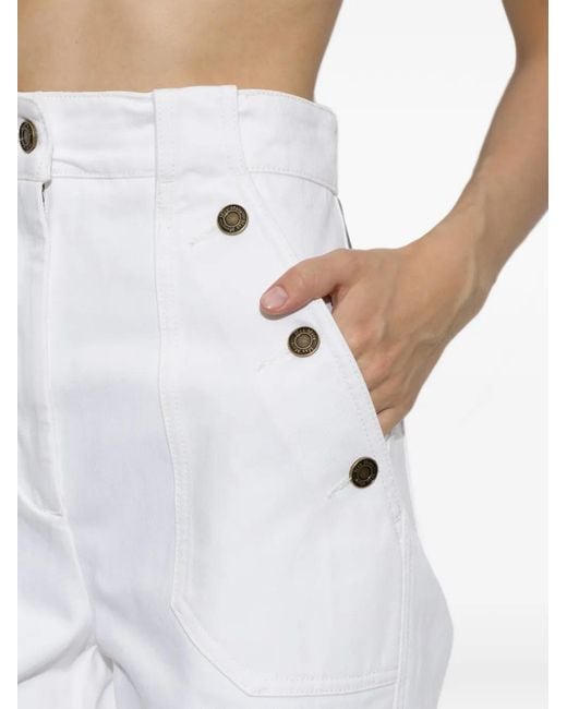 Vaqueros Badesse Con Botones Max Mara de color White