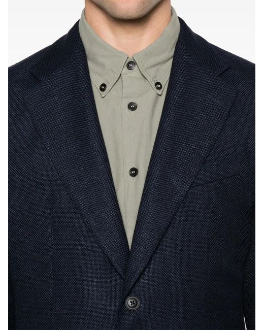 Fay Blue Interwoven Blazer for men