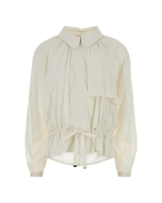Isabel Marant White Jacke Mit Kordelzug