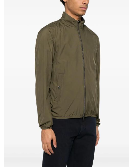 Herno Green Short Reversible Jacket for men