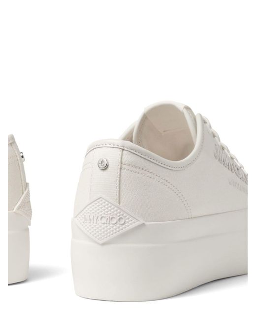 Jimmy Choo Palma Maxi Sneakers Met Plateauzool in het White