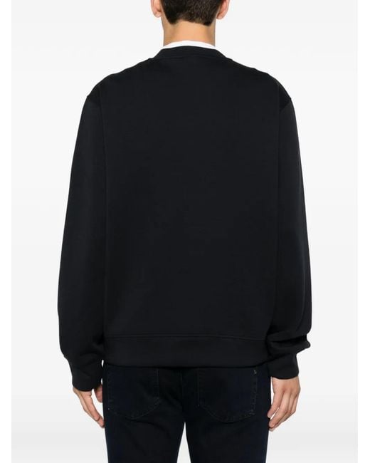 Emporio Armani Black Pull À Patch Logo for men