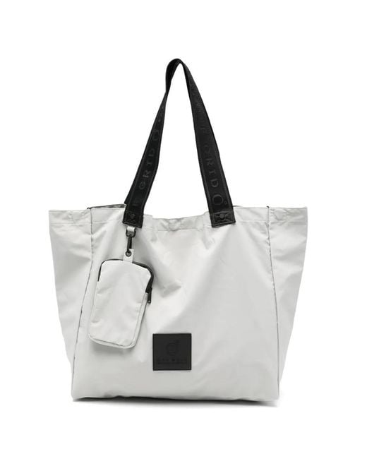 OFF GRID White Detachable-Pouch Shoulder Bag